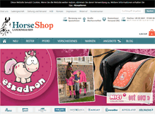 Tablet Screenshot of horse-shop.net